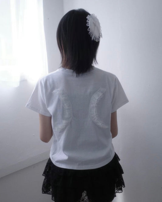 蕾絲翅膀短袖 Lace Wings Short Sleeves