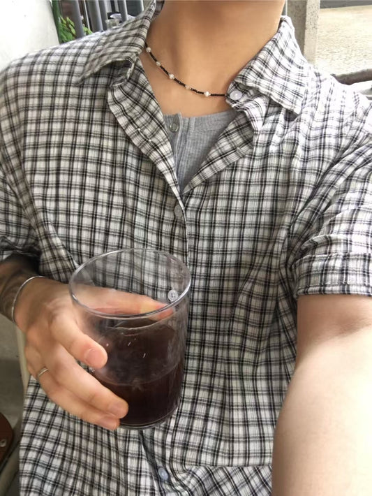 【Unisex】百搭格仔襯衫 Checkered Shirt