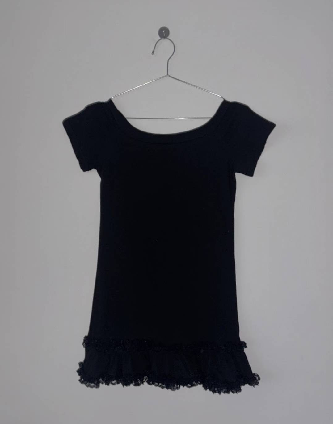 花邊裙擺短袖上衣 Hem Short-Sleeved Top