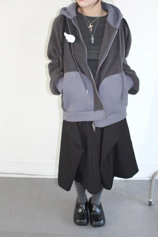 拼色口袋外套 Color-Blocked Pocket Jacket