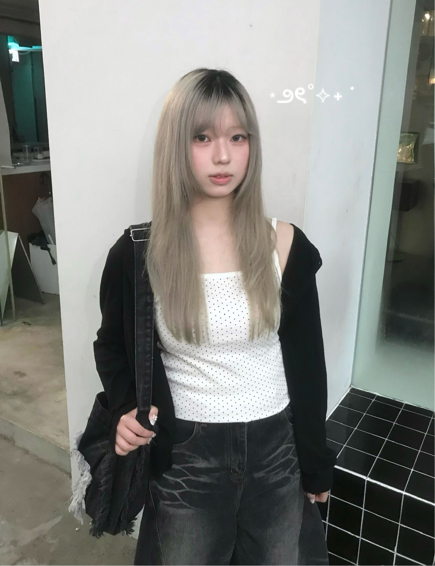 百搭平口波點吊帶 All-Match Polka Dot Tube Cami Top
