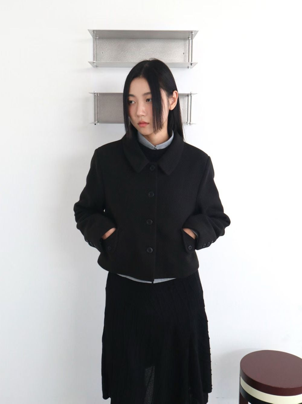 翻領西裝短外套 Short Lapel blazer