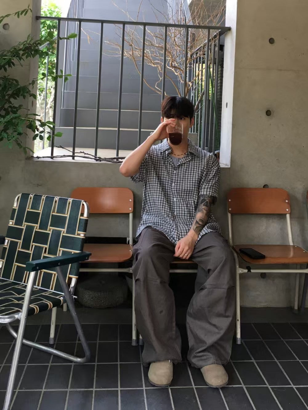 【Unisex】百搭格仔襯衫 Checkered Shirt