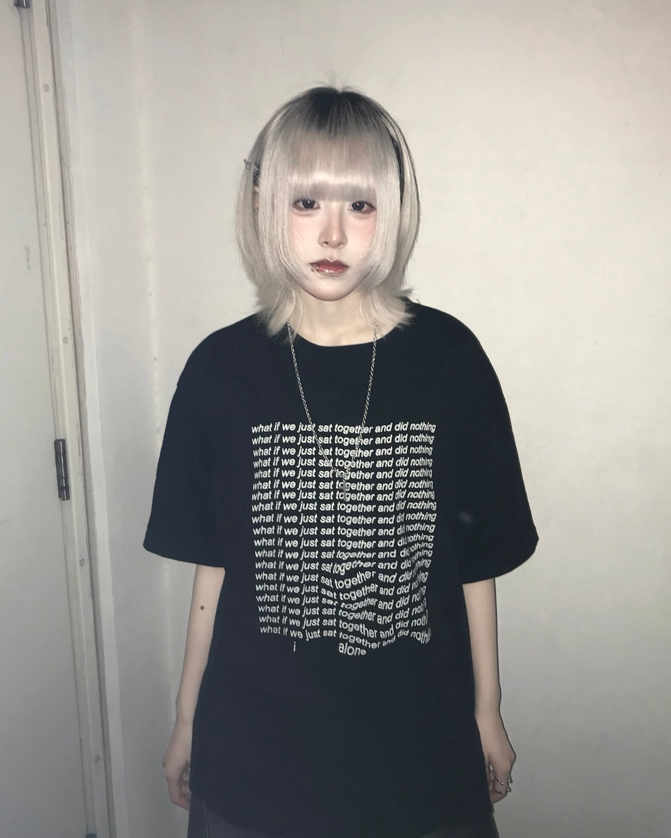 【Unisex】 “what if we just sat together and did nothing” T-Shirt