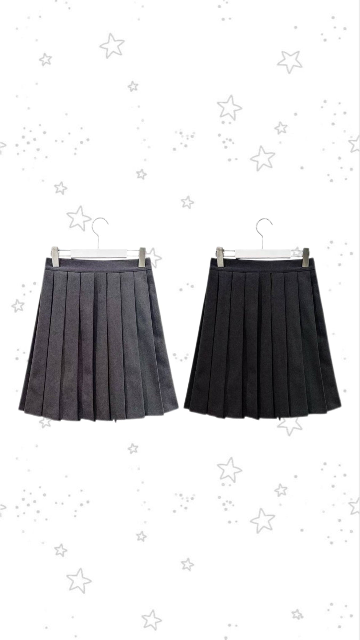 百褶五分半裙 Versatile Pleated Midi Skirt