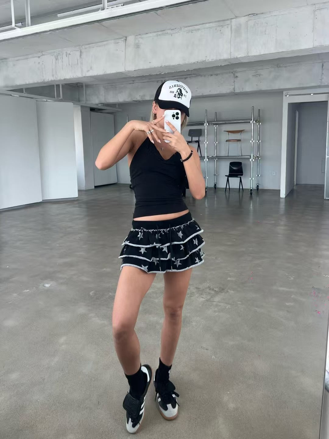 星星印花蛋糕裙 Star Print Cake Skirt