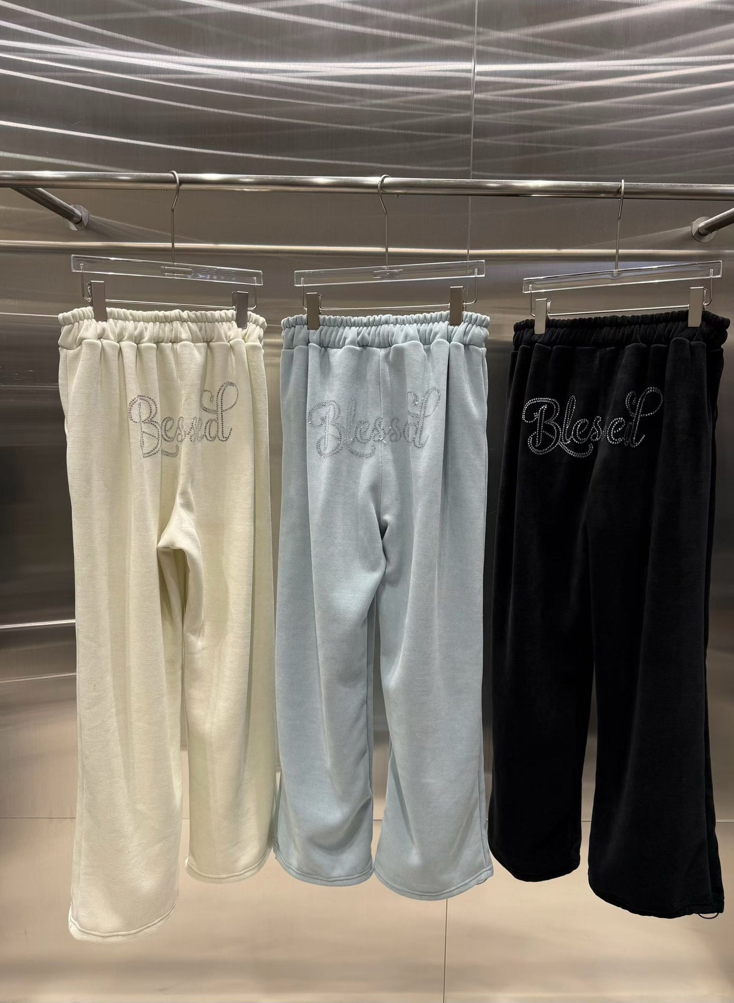 水鑽鬆緊衛褲 Rhinestone Drawstring Sweatpants