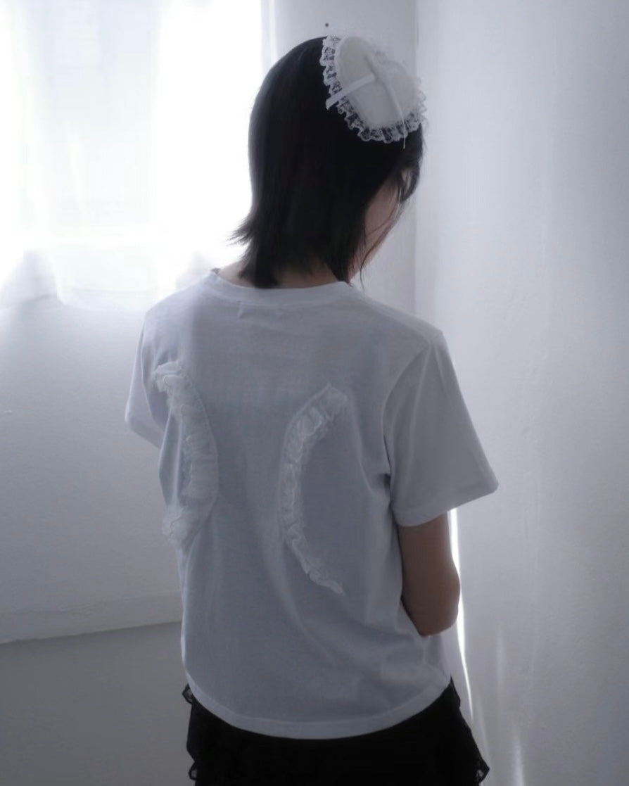 蕾絲翅膀短袖 Lace Wings Short Sleeves