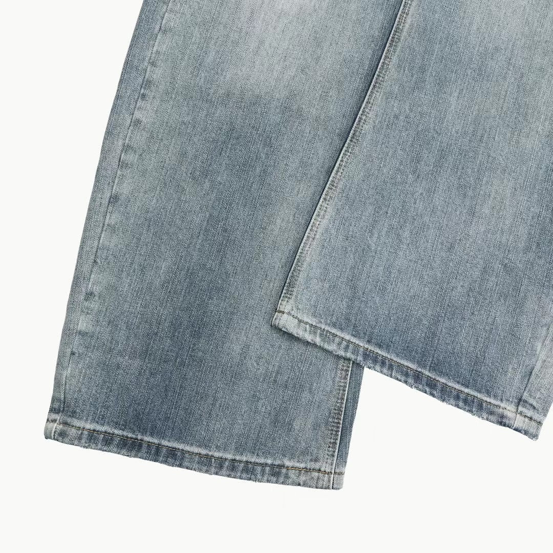 【Unisex】水洗寬鬆牛仔褲 Washed Loose Jeans