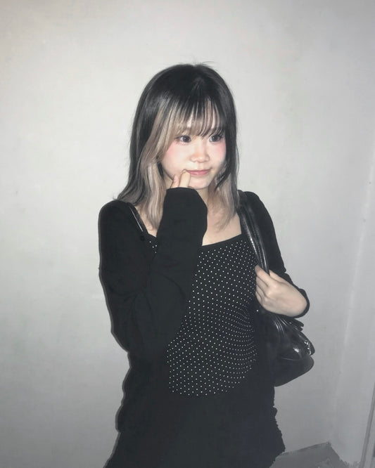 百搭平口波點吊帶 All-Match Polka Dot Tube Cami Top