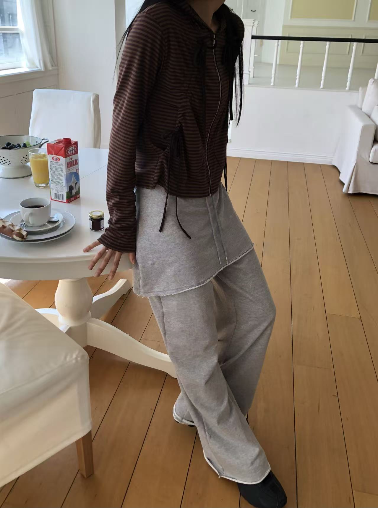 條紋蝴蝶結外套 Striped Bow-Tie Jacket