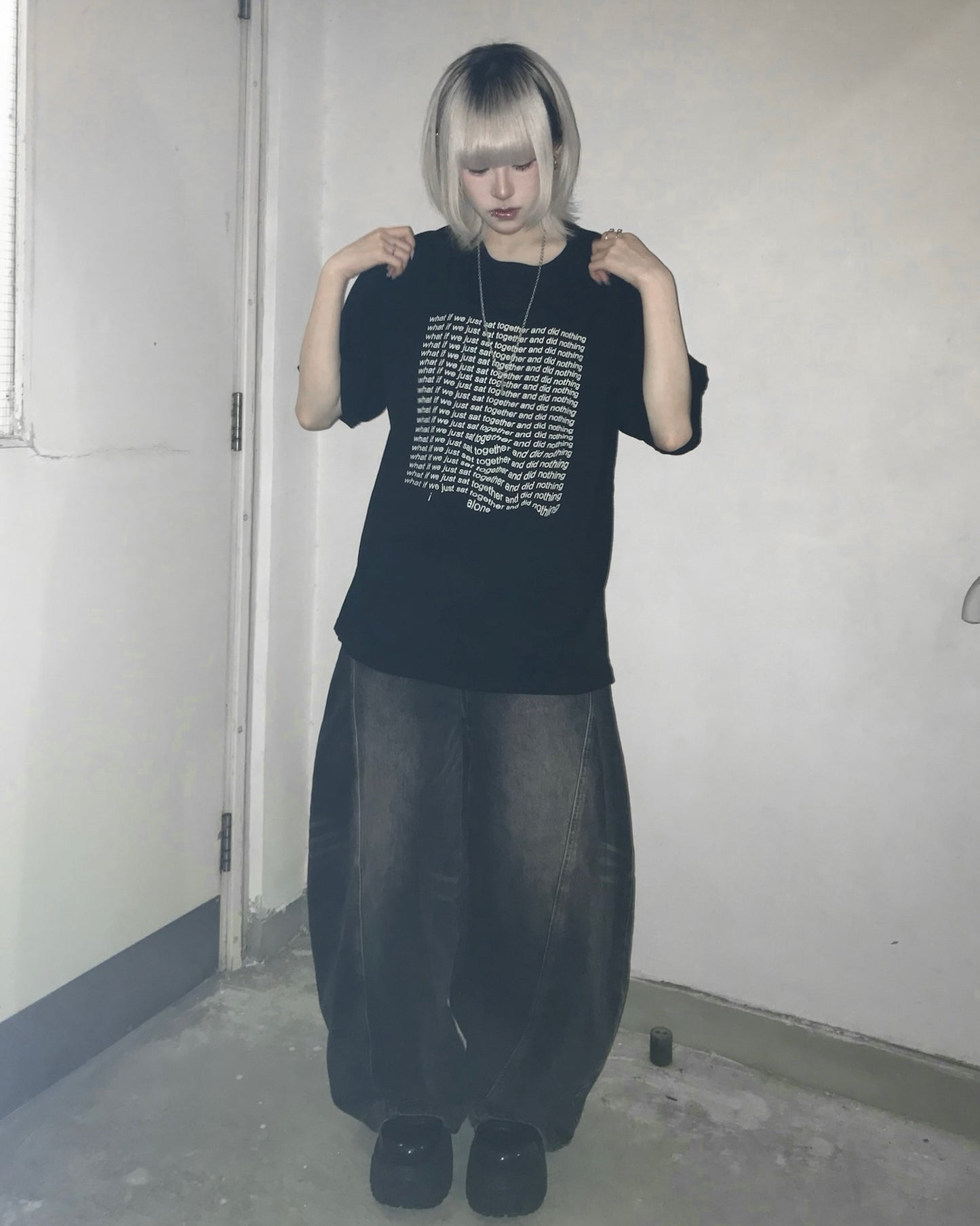 【Unisex】 “what if we just sat together and did nothing” T-Shirt