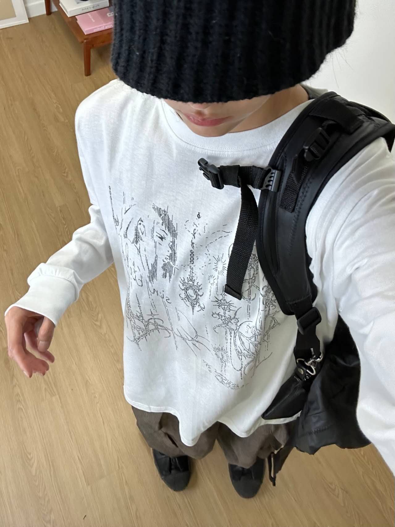 【Unisex】手繪圖騰印花長袖