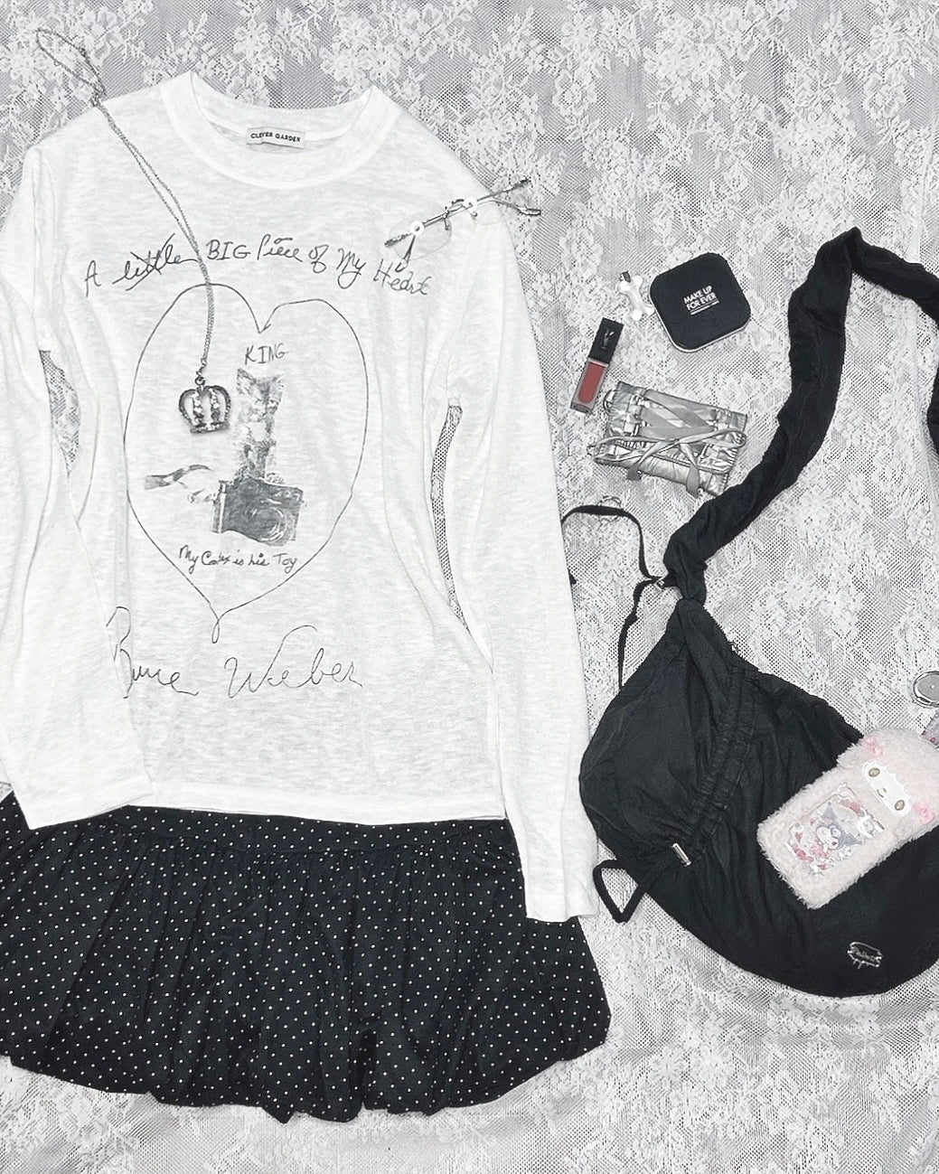 透膚印花罩衫 Sheer Printed Blouse