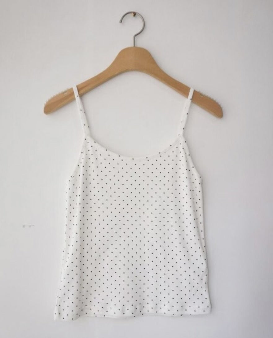 修身波點吊帶 Slim Fit Polka Dot Cami Top