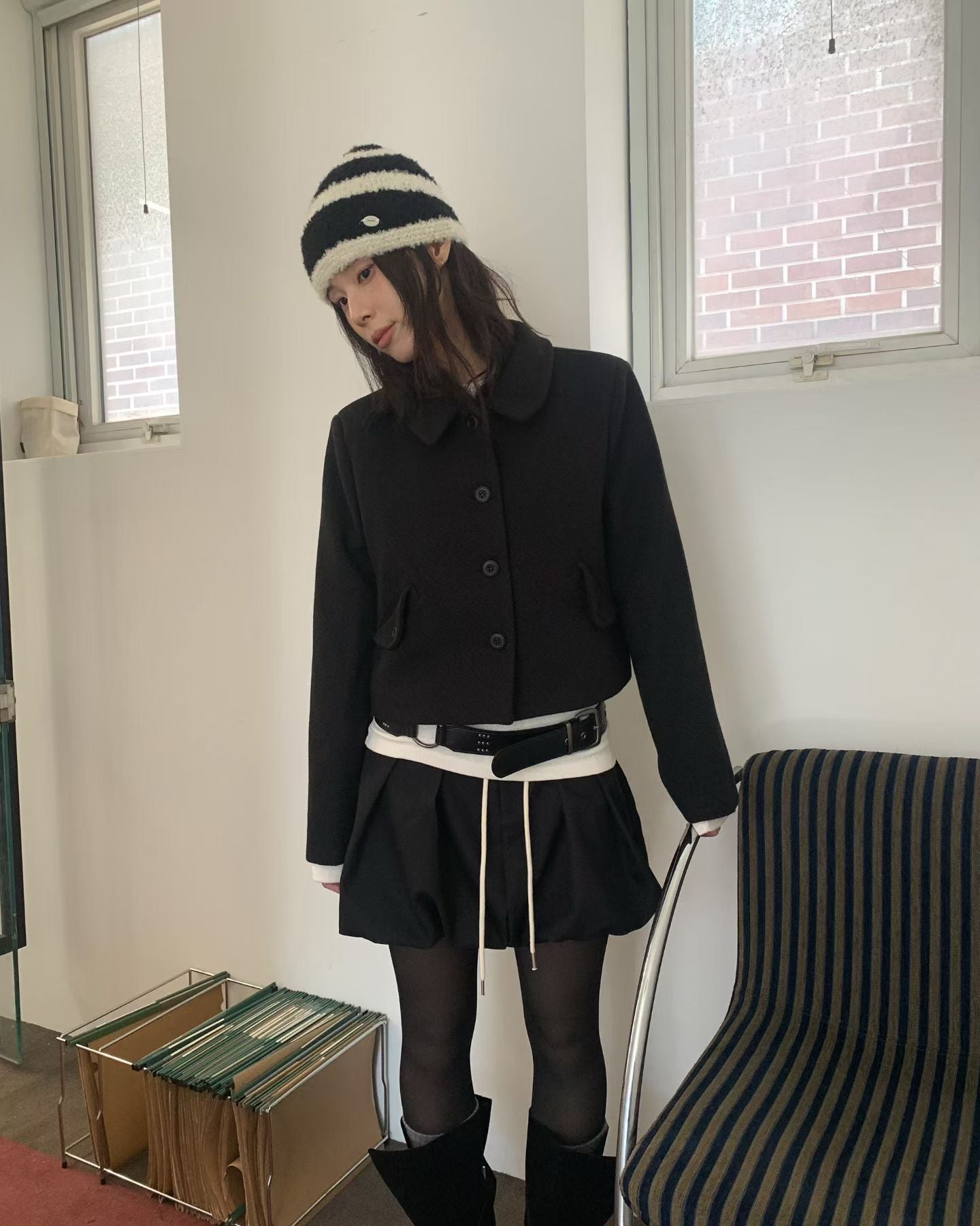翻領西裝短外套 Short Lapel blazer