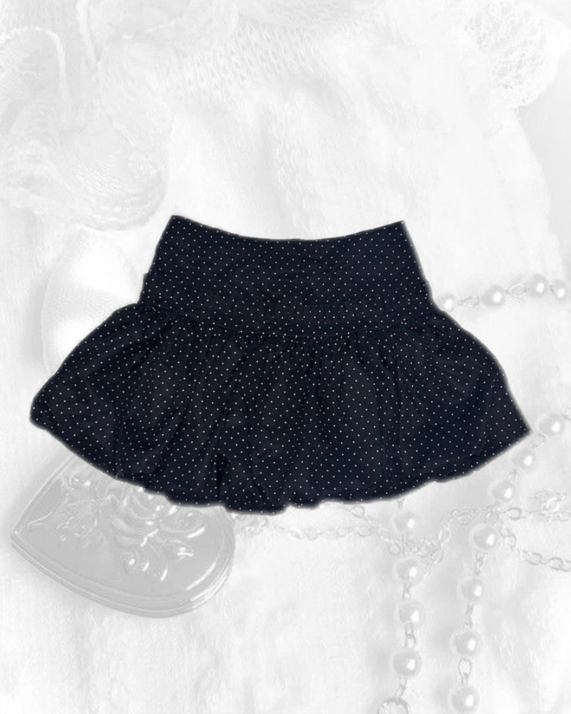 波點花苞短裙 Polka Dot Bud Skirt