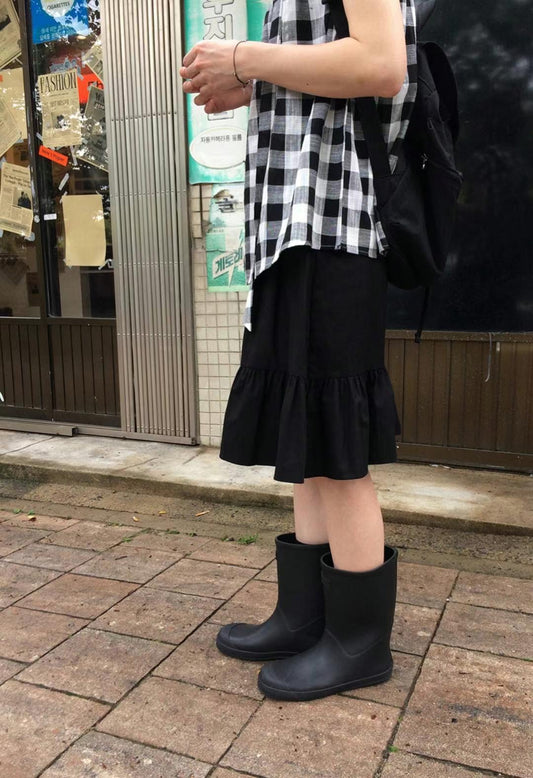 荷葉花邊中裙 Ruffled Miidi Skirt