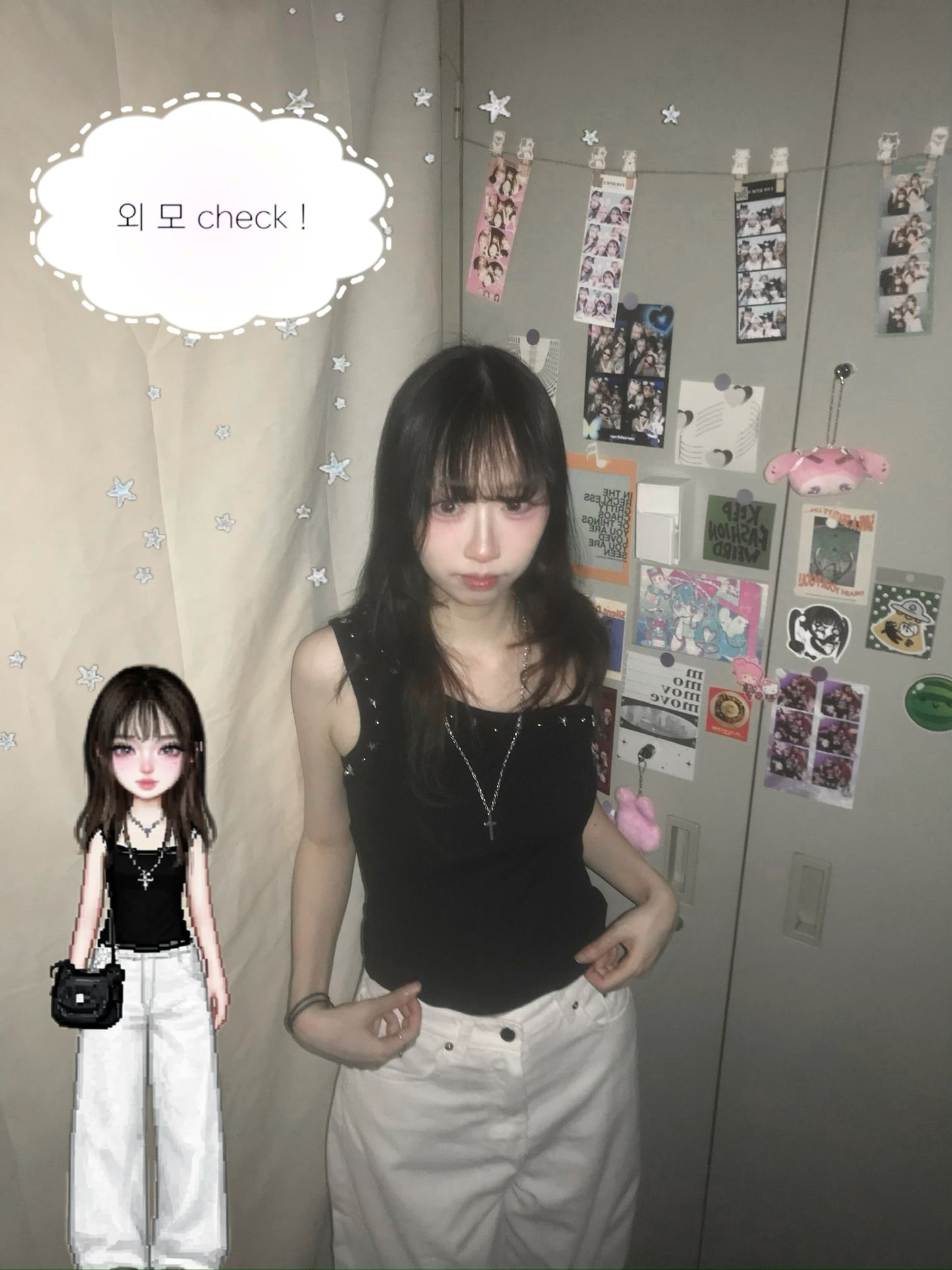 單肩星星背心 One Shoulder Star Tank Top