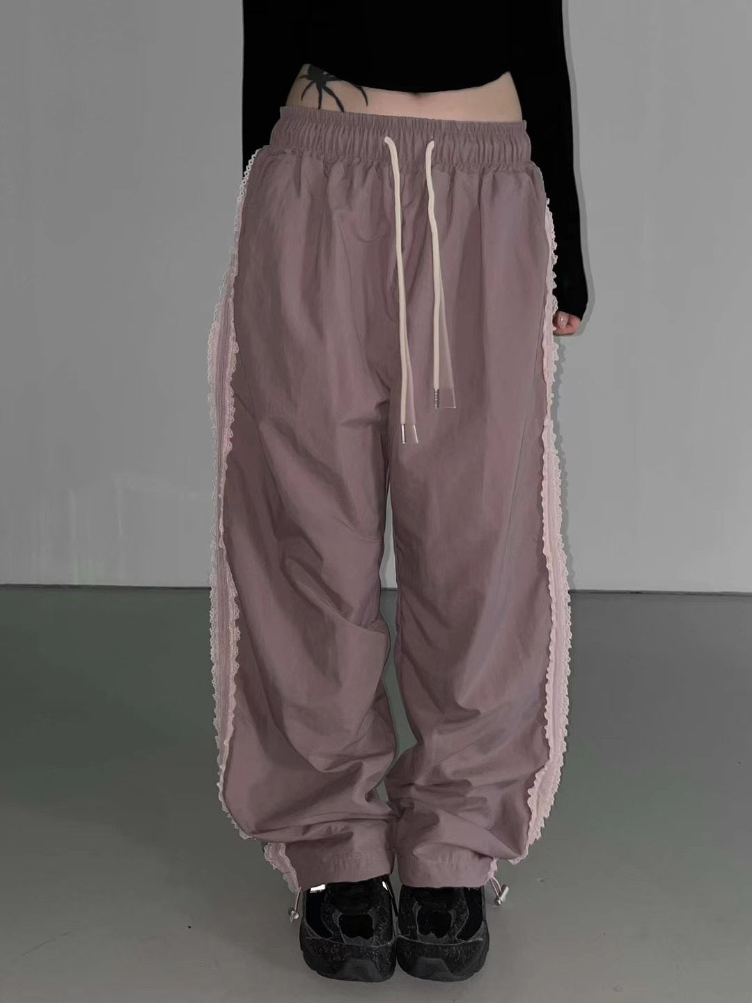 蕾絲花邊長褲 Lace Hem Trousers
