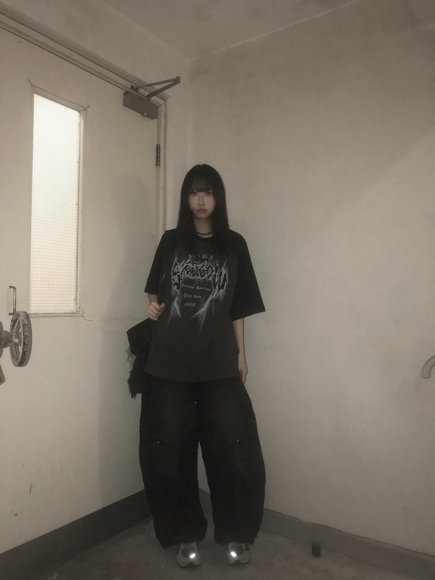 【Unisex】雙重口袋牛仔寬褲 Double Pocket Beggy Jeans