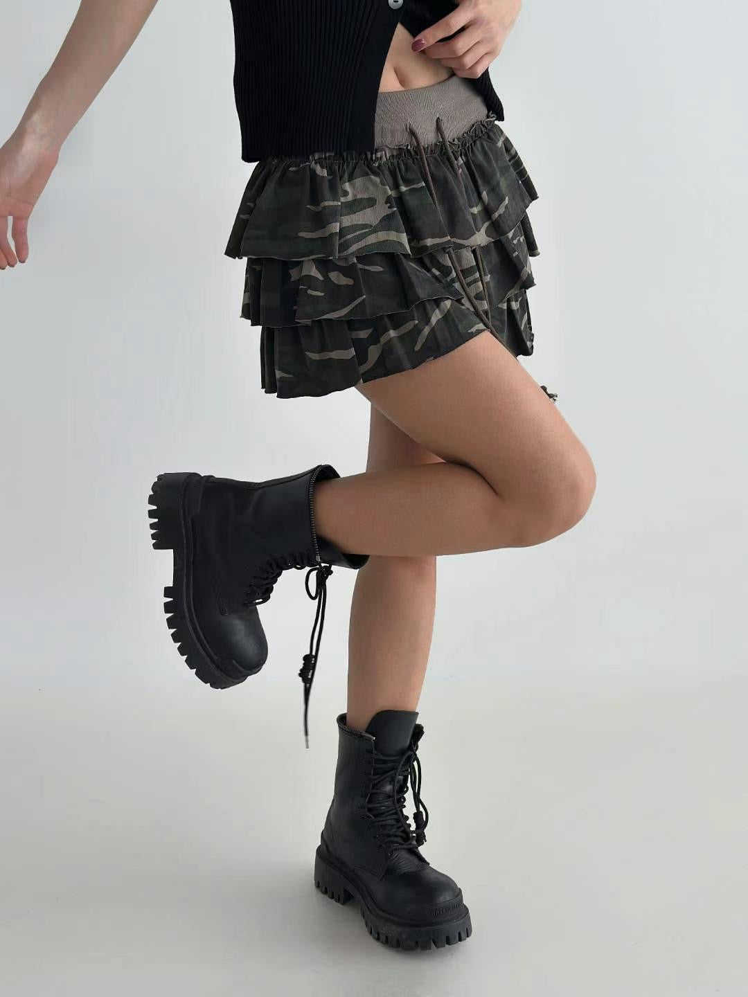 迷彩蛋糕短裙 Camouflage Cake Skirt