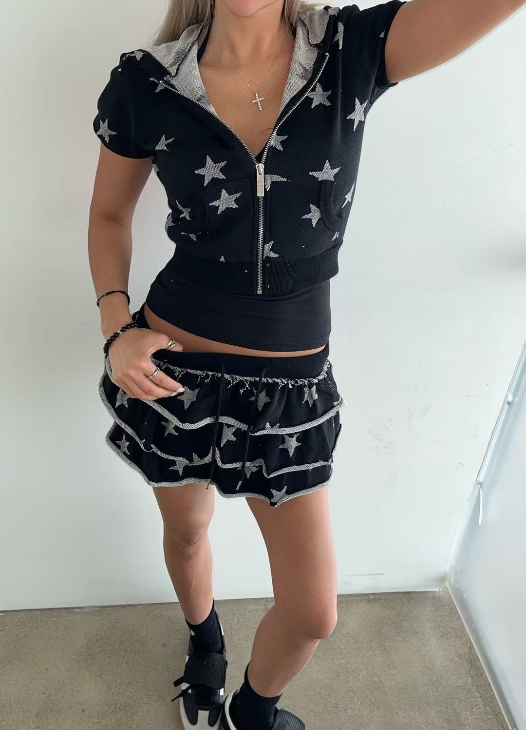 星星印花蛋糕裙 Star Print Cake Skirt