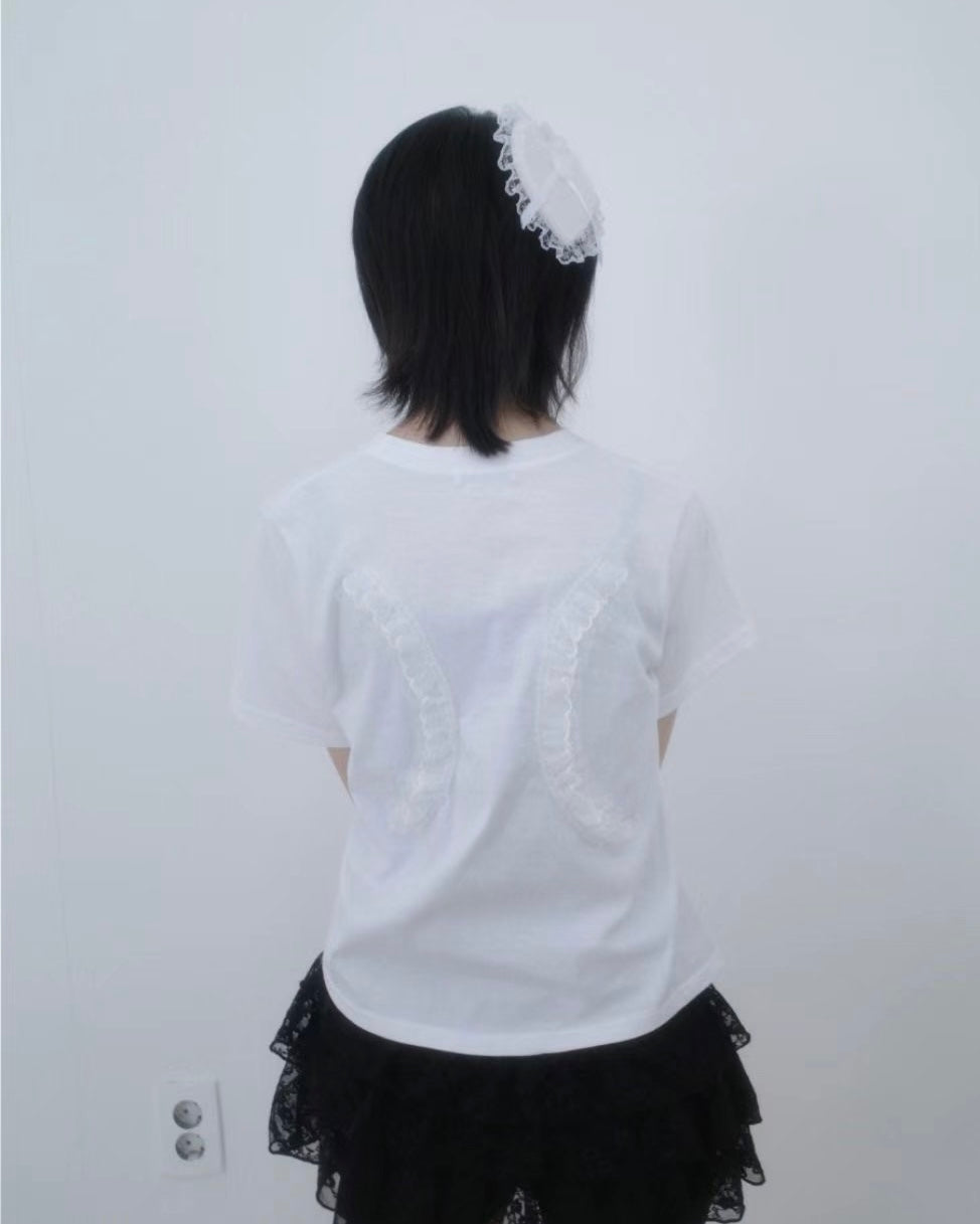 蕾絲翅膀短袖 Lace Wings Short Sleeves