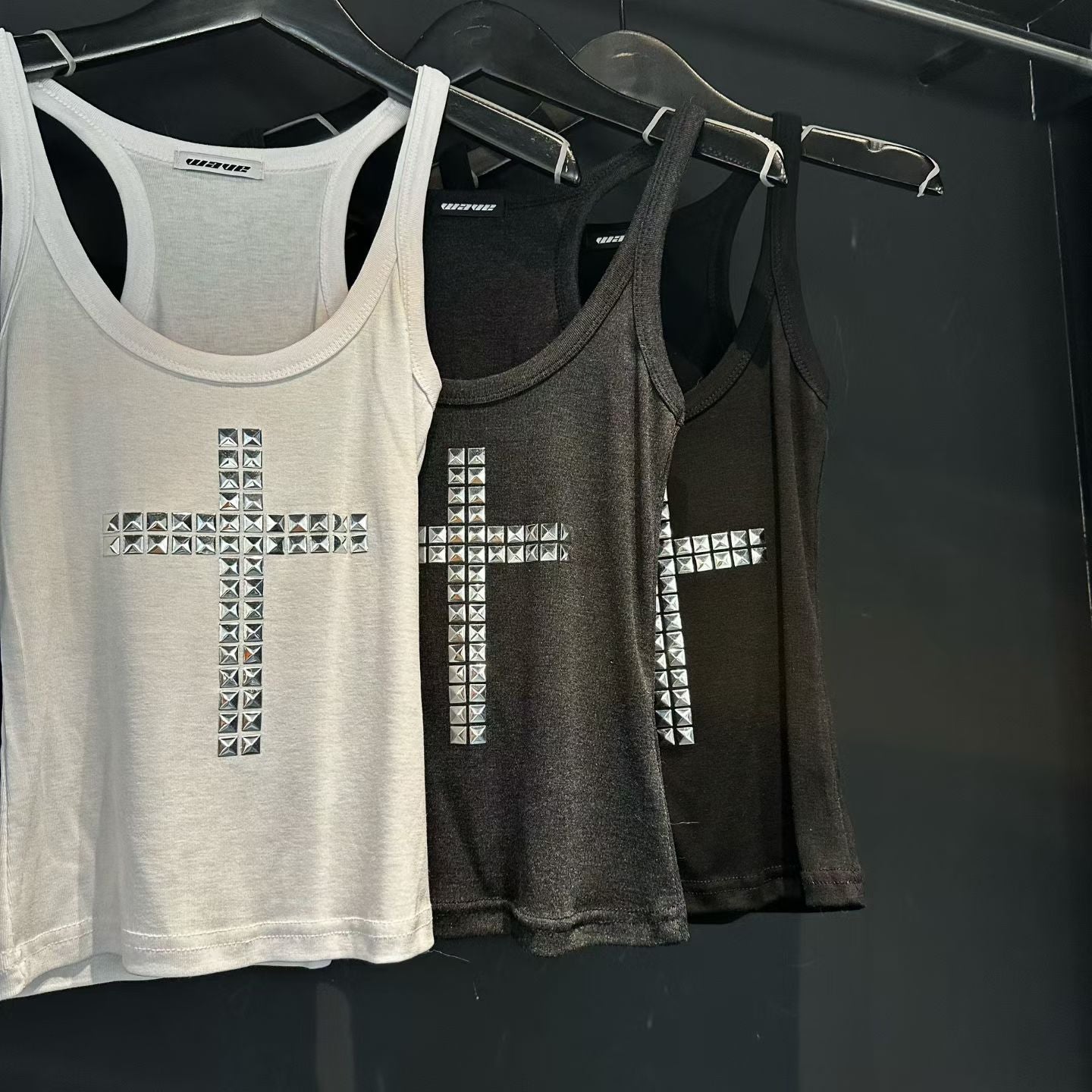 鉚釘十字架吊帶 Rivet Cross Strap Top