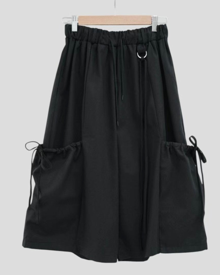 蝴蝶結綁帶中褲 Bow Tie Cropped Trousers