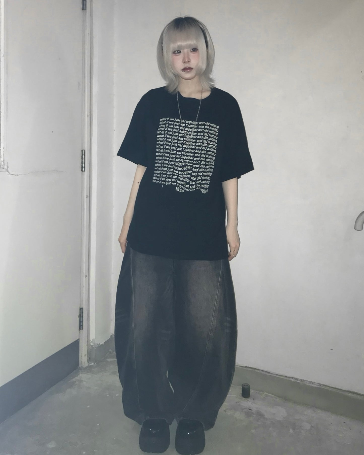 【Unisex】 “what if we just sat together and did nothing” T-Shirt