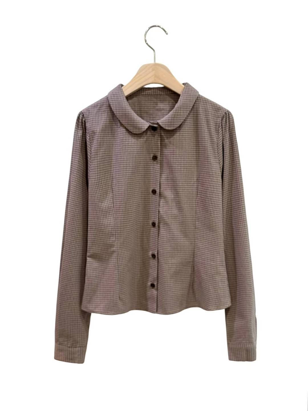 復古格仔長袖襯衫 Vintage Checkered Long-Sleeved Shirt