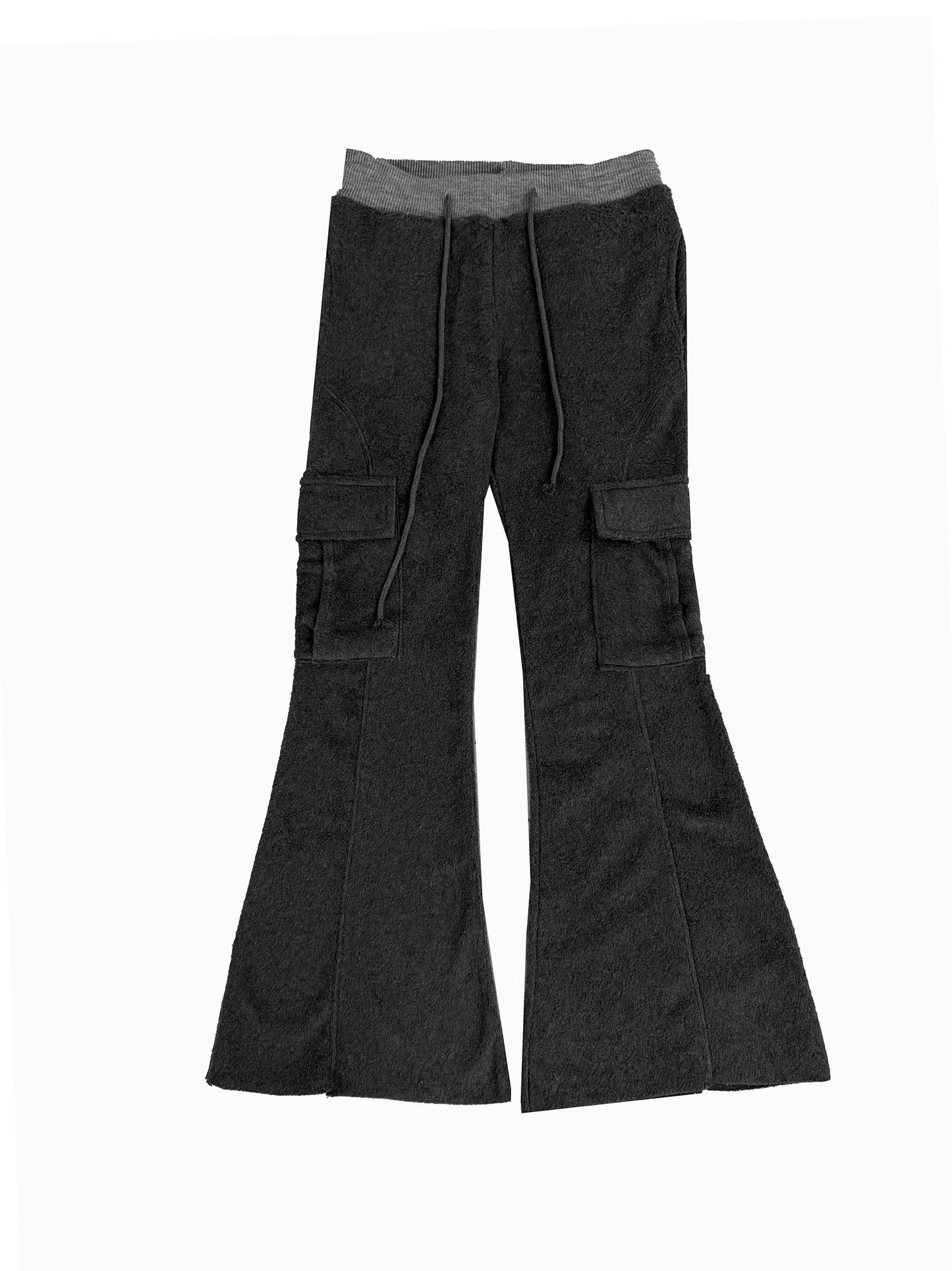 針織拼色喇叭褲 Colorblock Knit Flare Pants