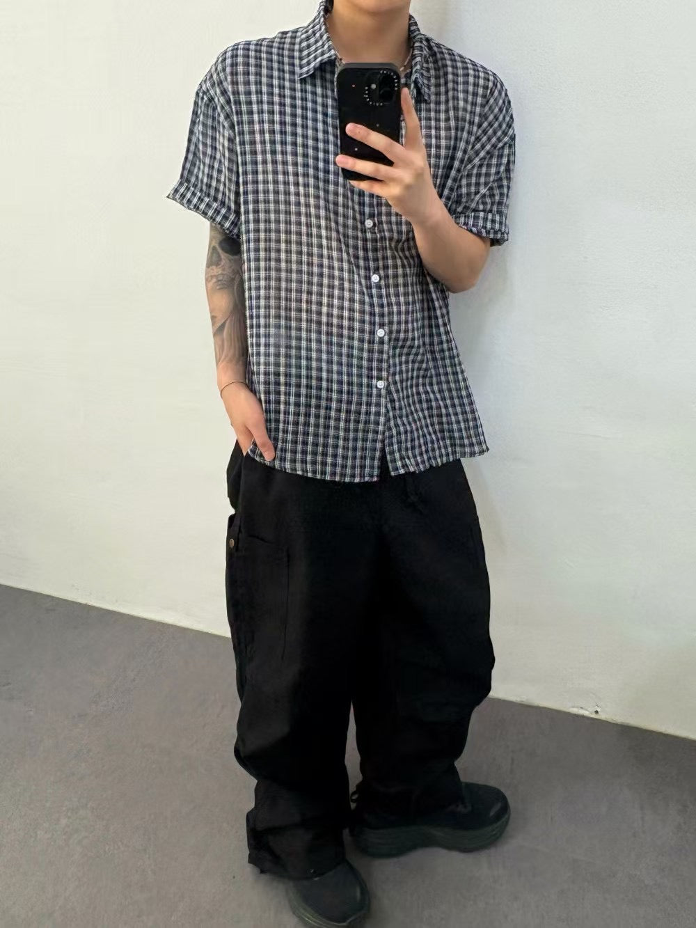 【Unisex】百搭格仔襯衫 Checkered Shirt