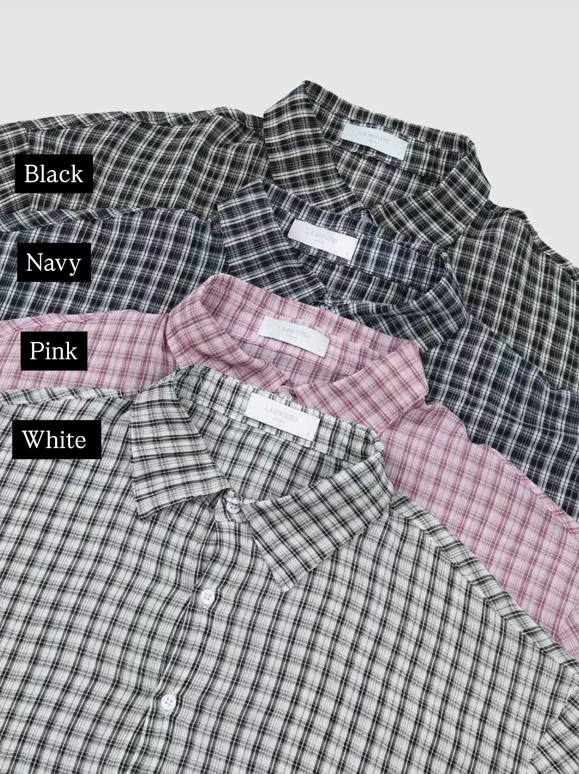 【Unisex】百搭格仔襯衫 Checkered Shirt