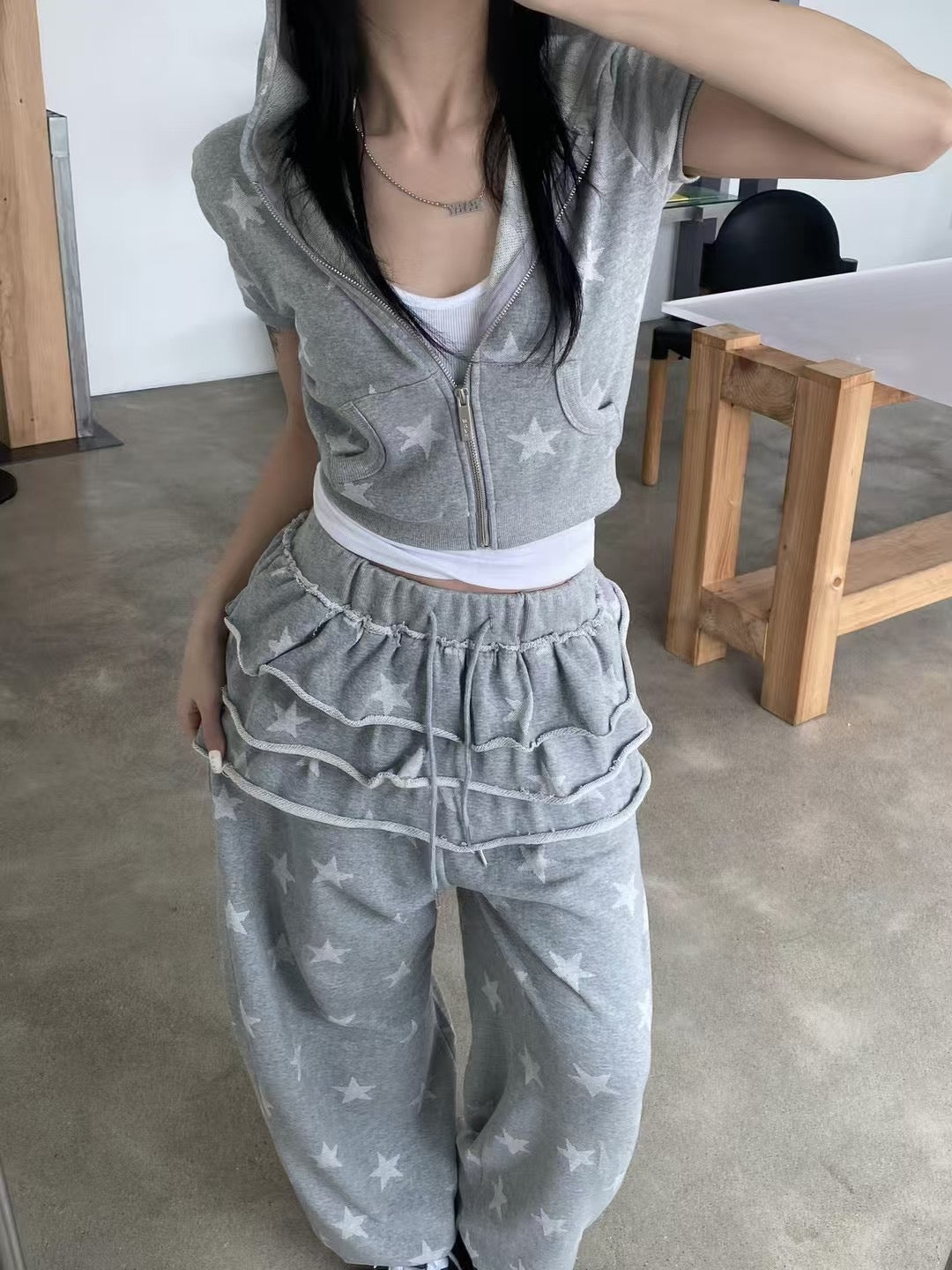 星星印花蛋糕裙 Star Print Cake Skirt