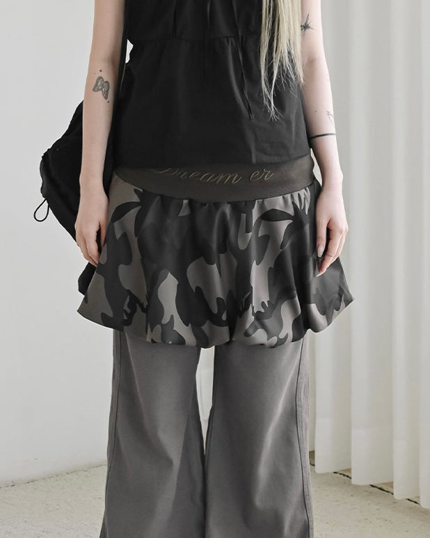 刺繡字母花苞裙Embroidered Letter Pumpkin Skirt