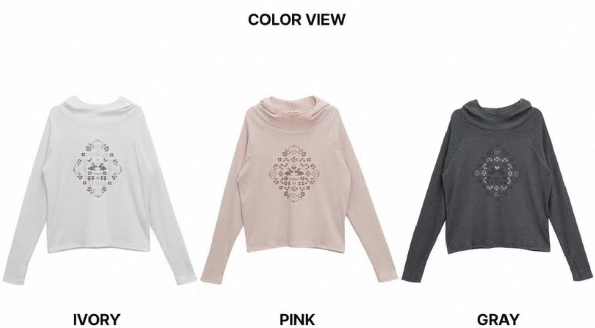 兔仔連帽長袖上衣 Bunny Hooded Long-Sleeved Top