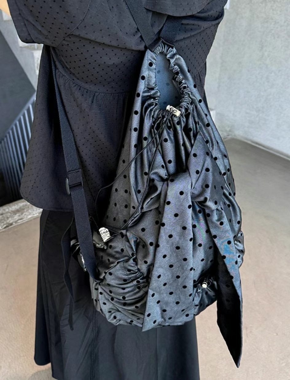 波點蝴蝶結背囊 Polka Dot Bow Backpack