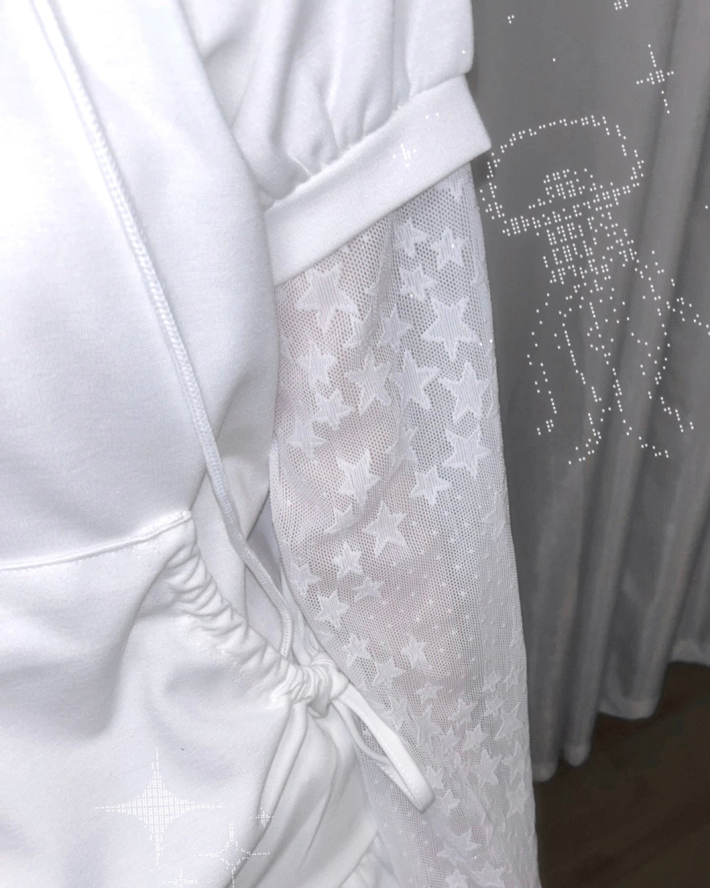 連帽荷葉邊裙擺短袖 Hooded T-shirt with Ruffle Skirt Hem