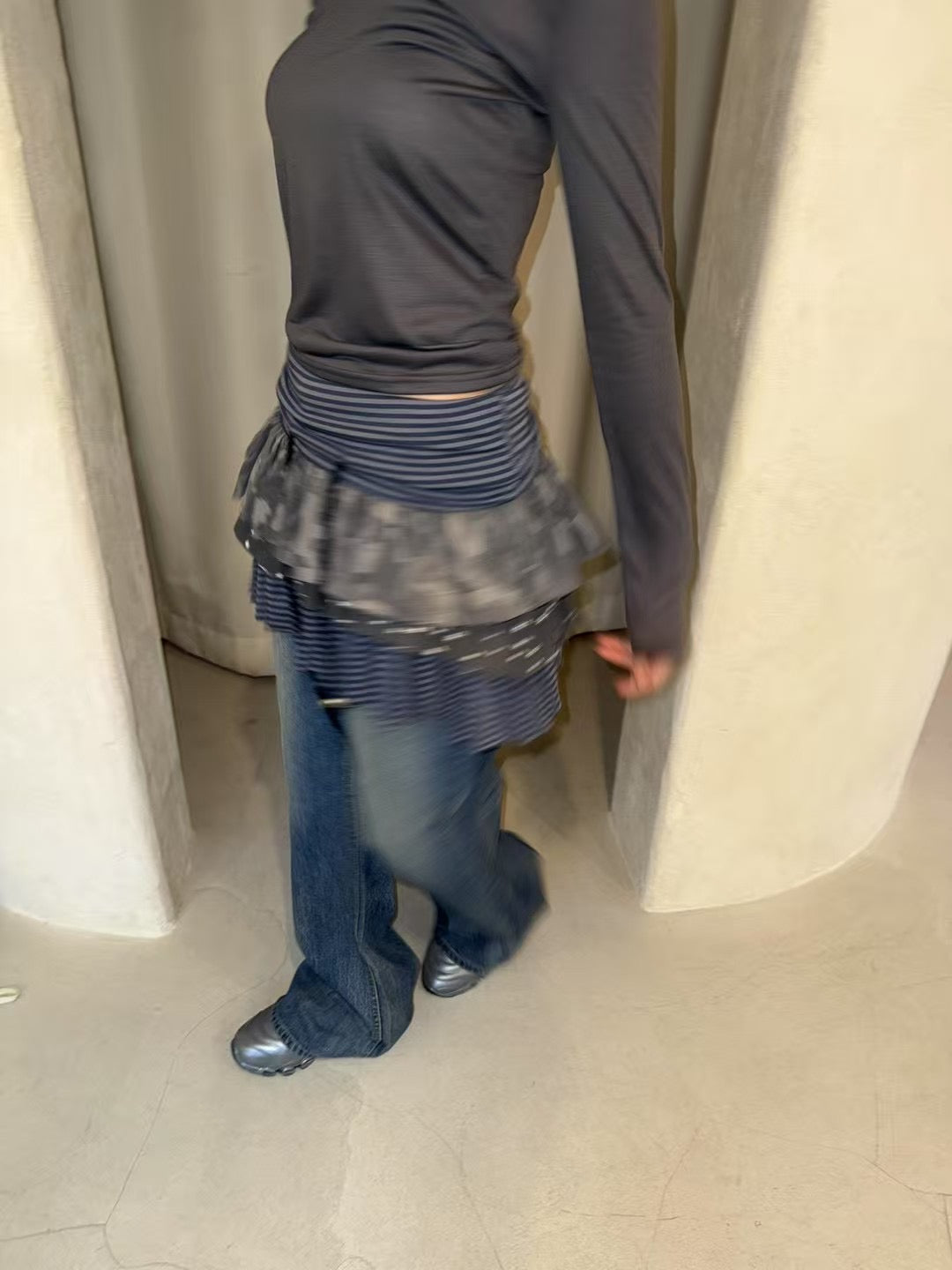 Two-Way拼布疊穿蛋糕裙 Two-Way Patchwork Layered Cake Skirt