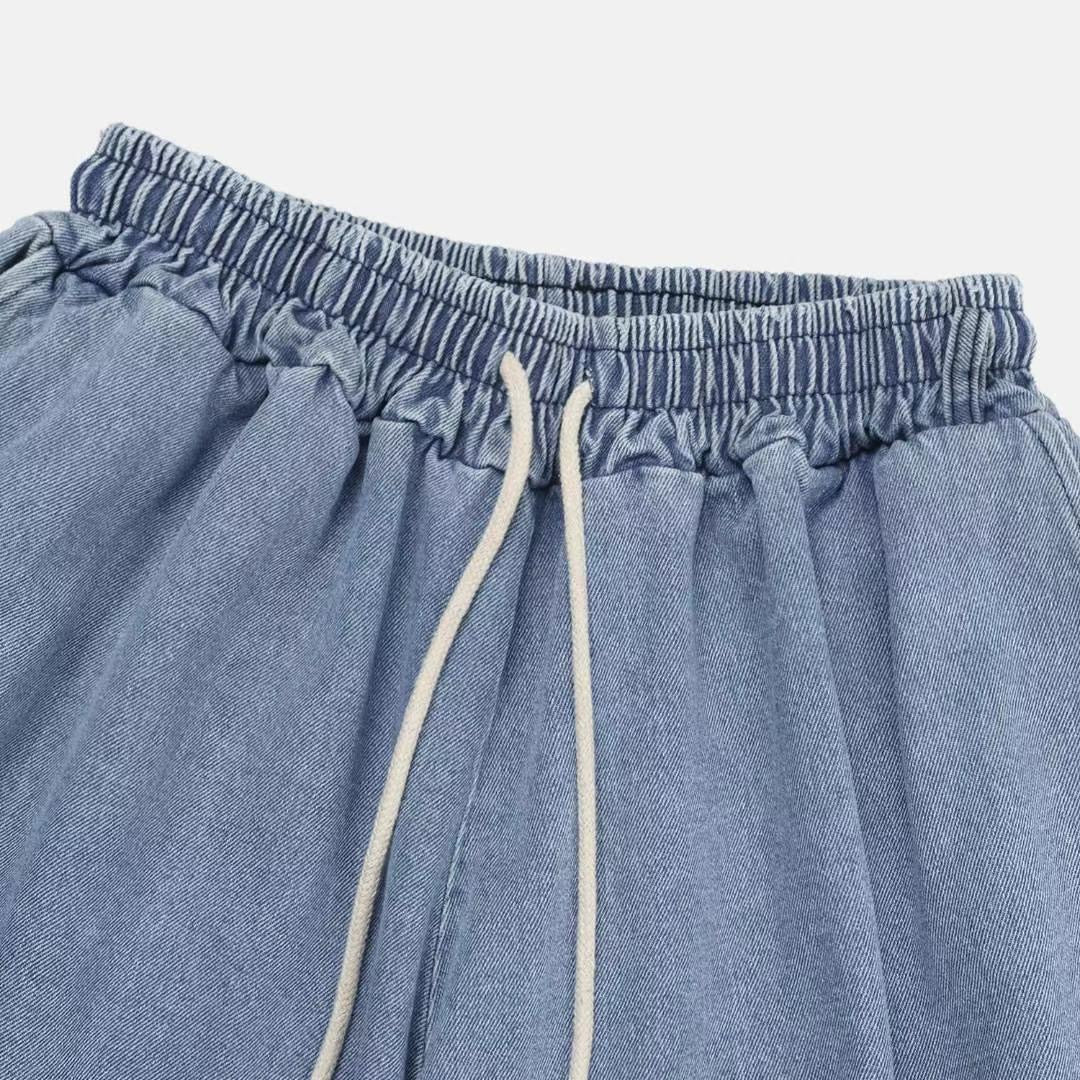 【Unisex】口袋牛仔五分短褲Pocket Denim Shorts