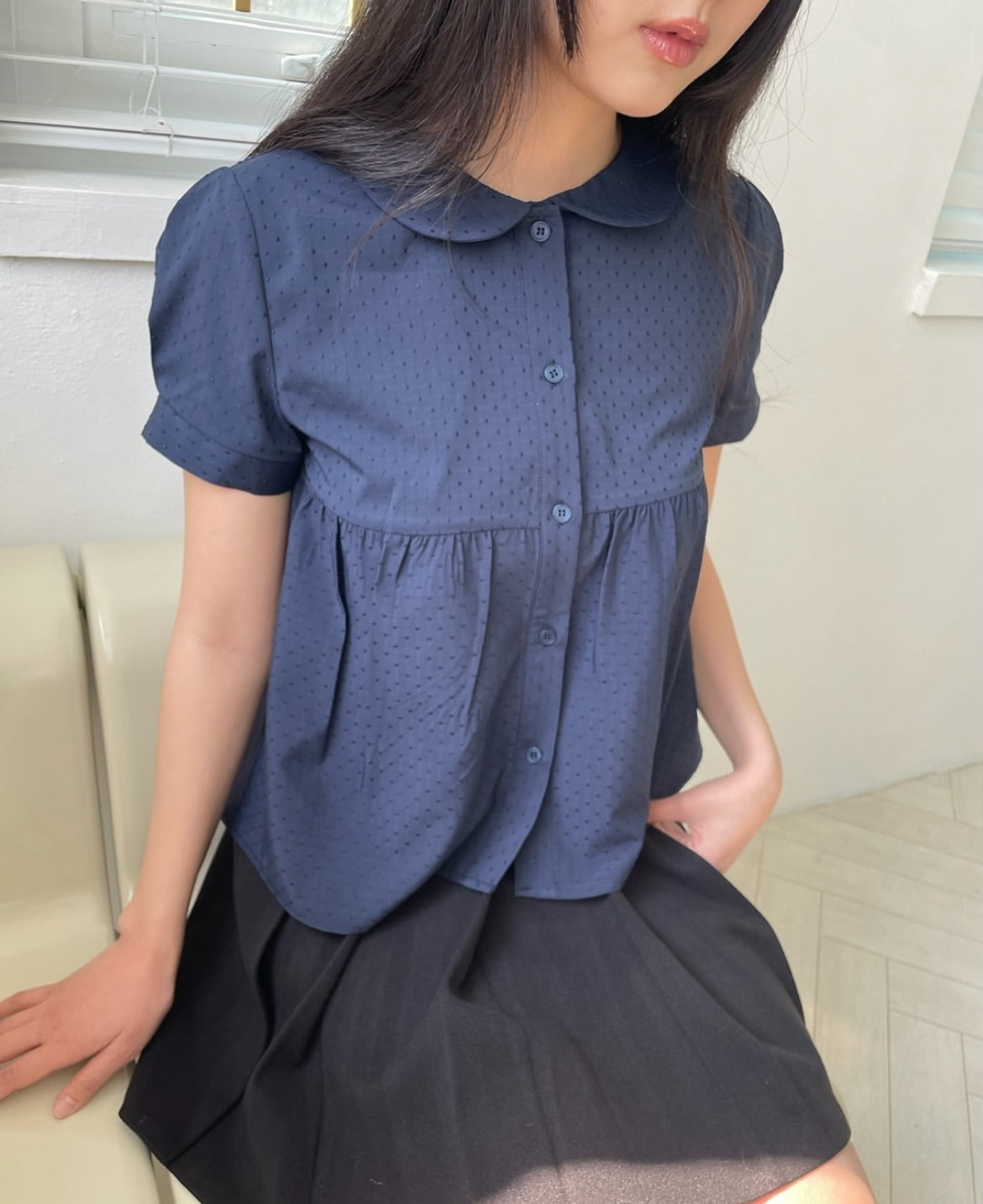 娃娃領復古襯衫 Doll Collar Retro Shirt
