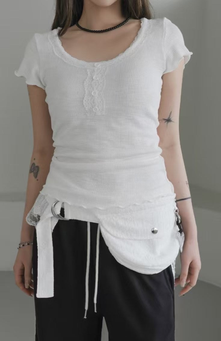 蕾絲口袋腰帶 Lace Pocket Belt