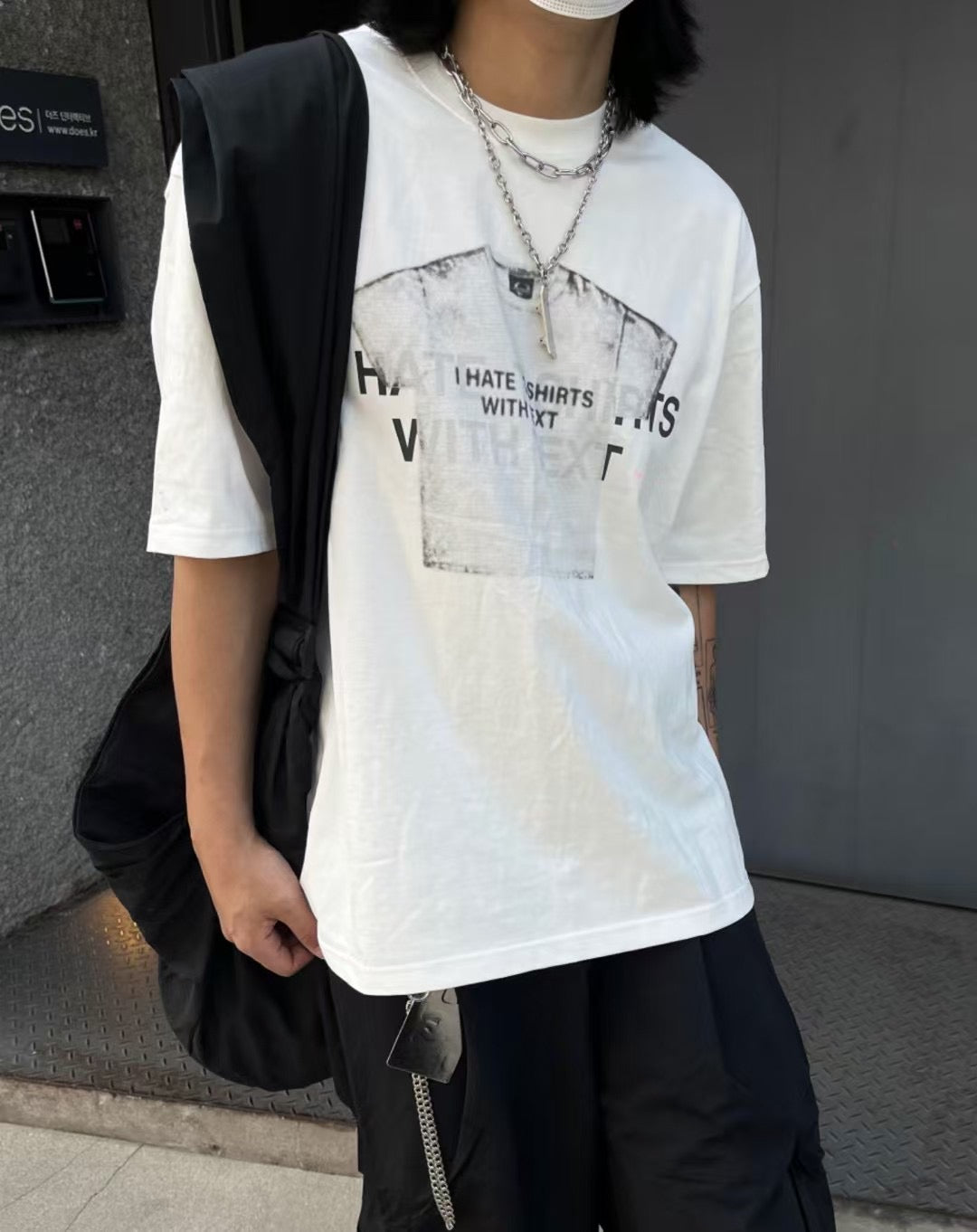 【Unisex】"I HATE T-SHIRTS WITH TEXT"短袖 "I HATE T-SHIRTS WITH TEXT" T-Shirt