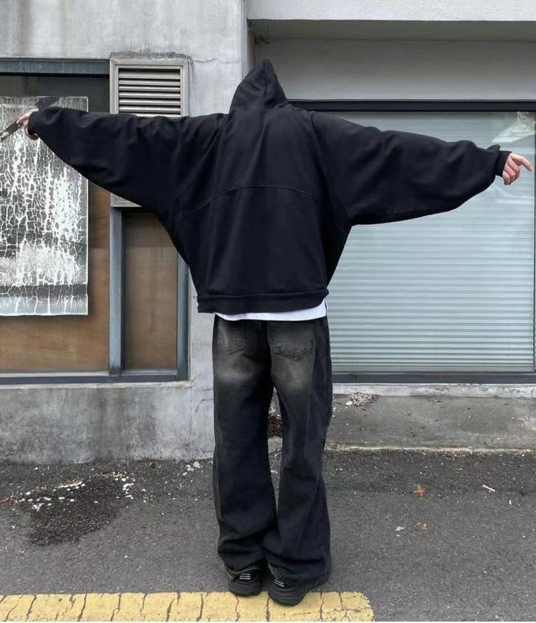 【Unisex】切口牛仔寬褲 Incisional Denim Pants