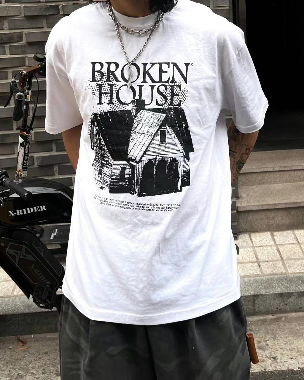 【Unisex】Broken House 短袖T-Shirt Broken House Short Sleeve T-Shirt