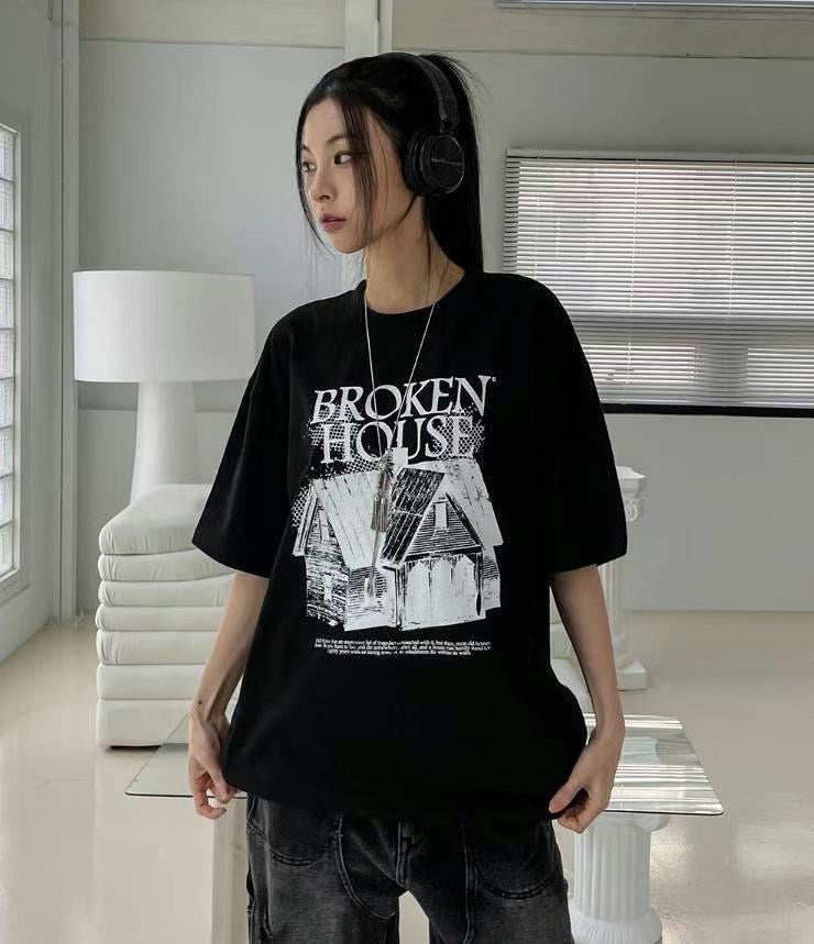 【Unisex】Broken House 短袖T-Shirt Broken House Short Sleeve T-Shirt