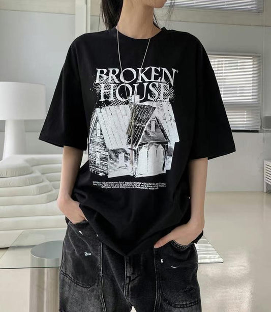 【Unisex】Broken House 短袖T-Shirt Broken House Short Sleeve T-Shirt
