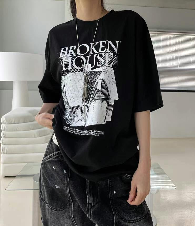 【Unisex】Broken House 短袖T-Shirt Broken House Short Sleeve T-Shirt